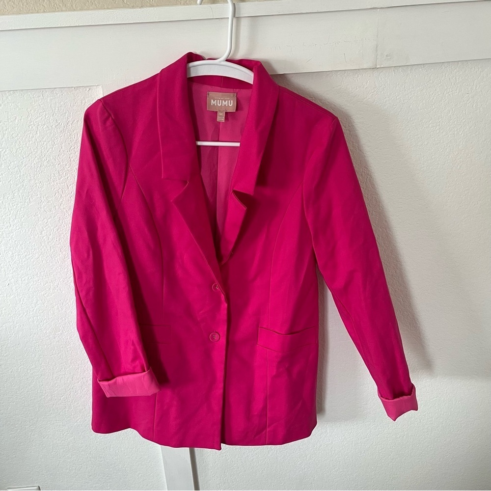 Show Me Your Mumu Women's Medium Pink Blazer Jacket.